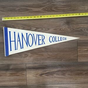 Hanover College Blue and White Pennant